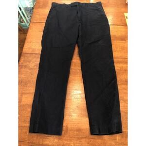 Polo Ralph Lauren Blue Linen Blend Flat Front Men’s Trouser Size 34x32